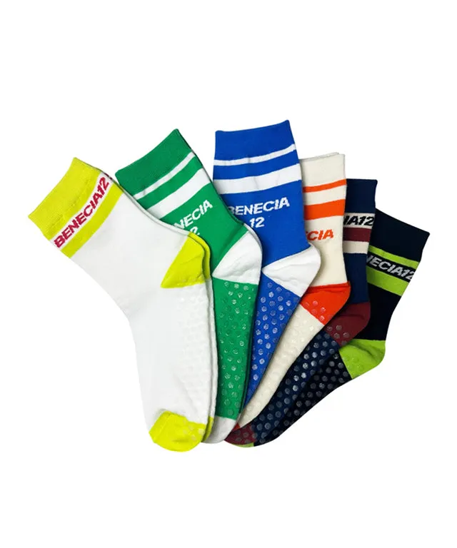BENECIA 12 Non-Slip Ankle Sockx 6-Piece SET