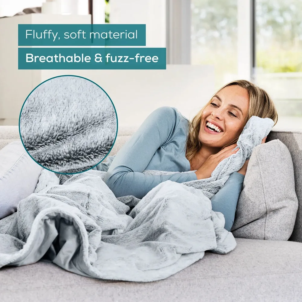 Beurer HD 75 Grey Eco Friendly Green Planet Heated Overblanket - 180x130cm