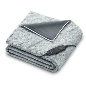 Beurer HD 75 Grey Eco Friendly Green Planet Heated Overblanket - 180x130cm