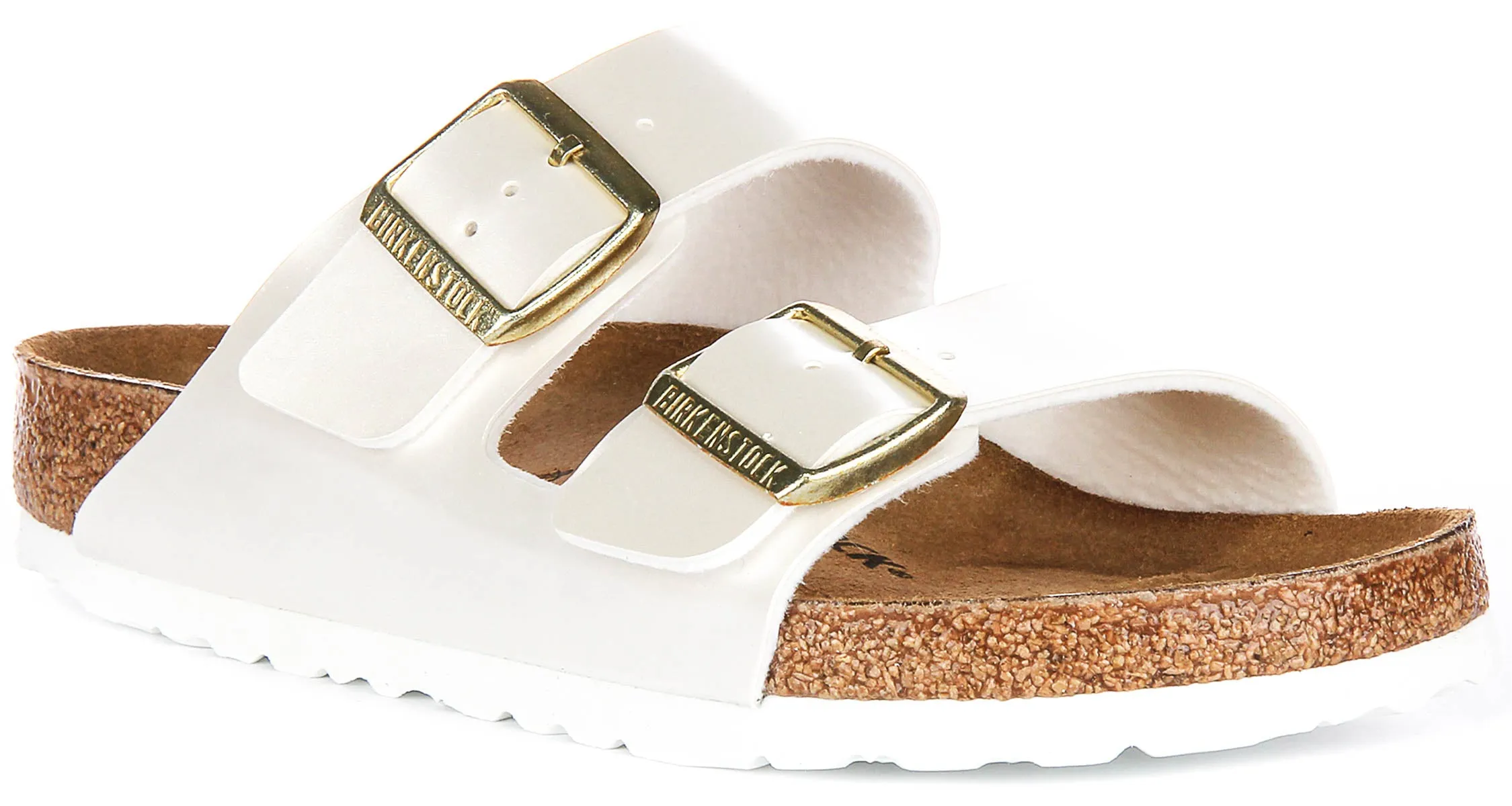 Birkenstock Arizona BS In Pearl White for Kid | Regular Fit