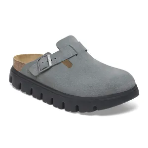 Birkenstock - Boston Chunky - Basalt Grey Suede