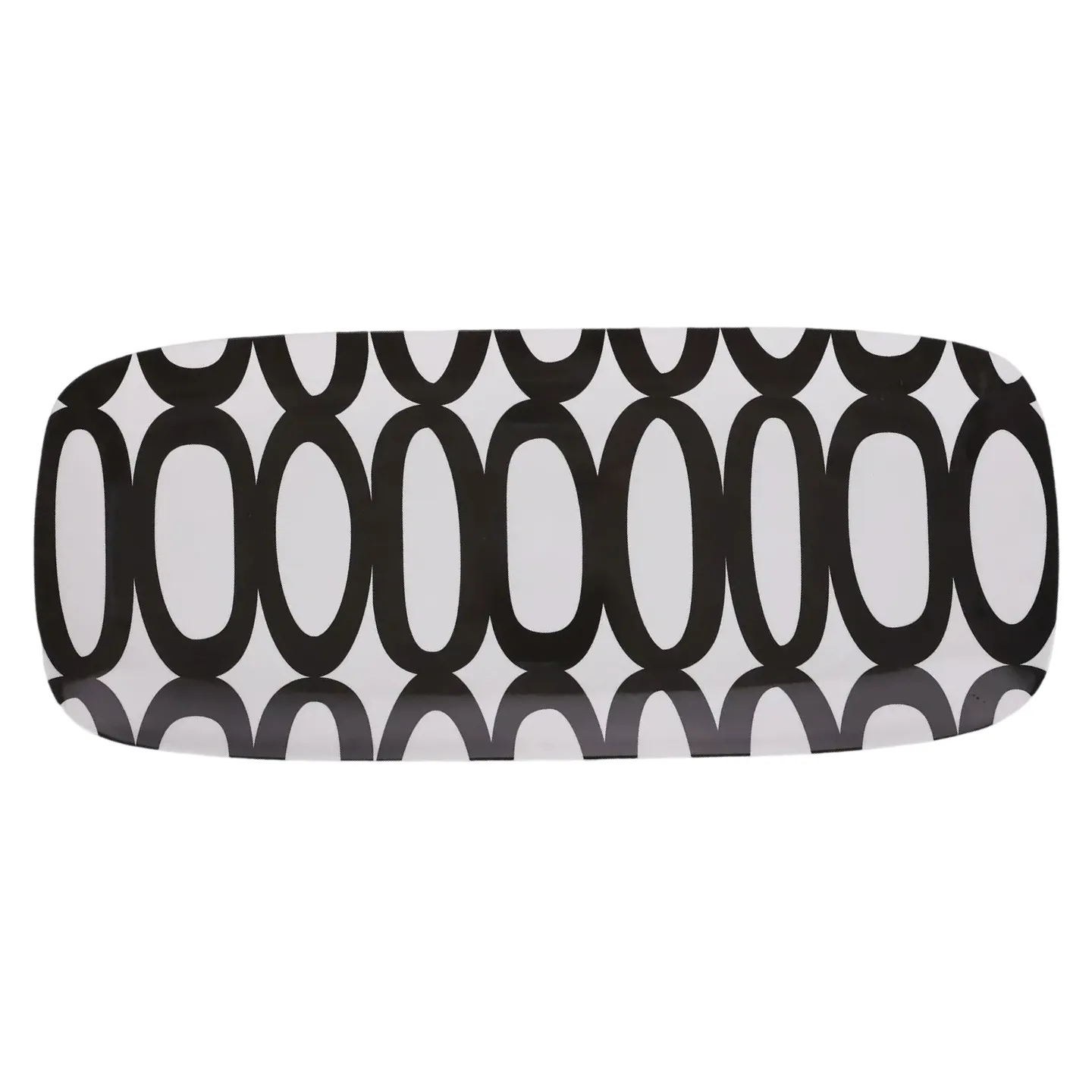 Black & White Large Rectangular Platter