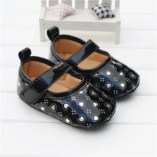 born Baby Girls Flower Shoes Toddler Soft Bottom Kids Crib First Walkers Shoes