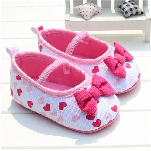 born Baby Girls Flower Shoes Toddler Soft Bottom Kids Crib First Walkers Shoes