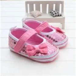 born Baby Girls Flower Shoes Toddler Soft Bottom Kids Crib First Walkers Shoes