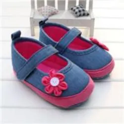 born Baby Girls Flower Shoes Toddler Soft Bottom Kids Crib First Walkers Shoes