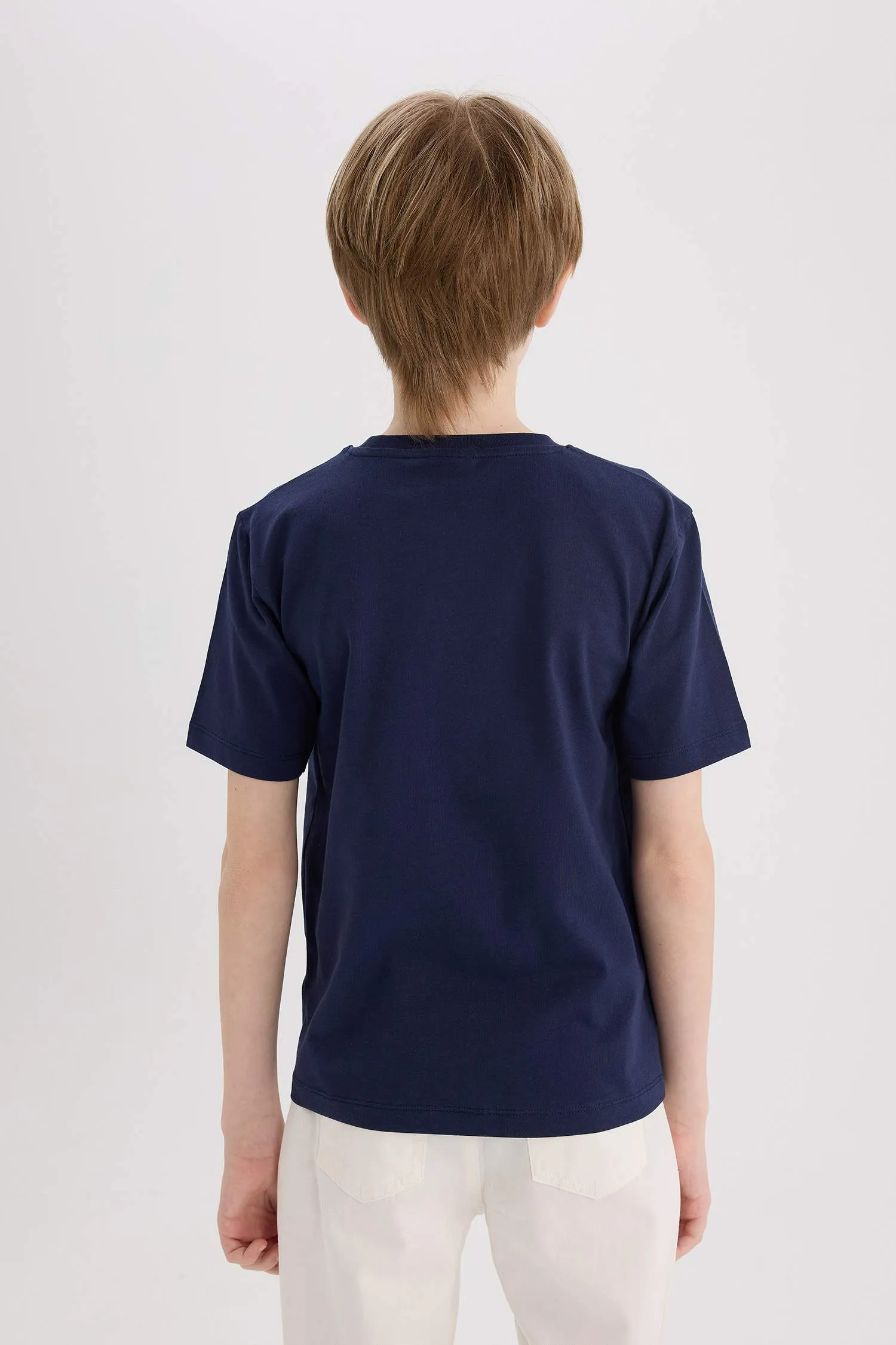 Boy Regular Fit Crew Neck Printed Short Sleeve T-Shirt