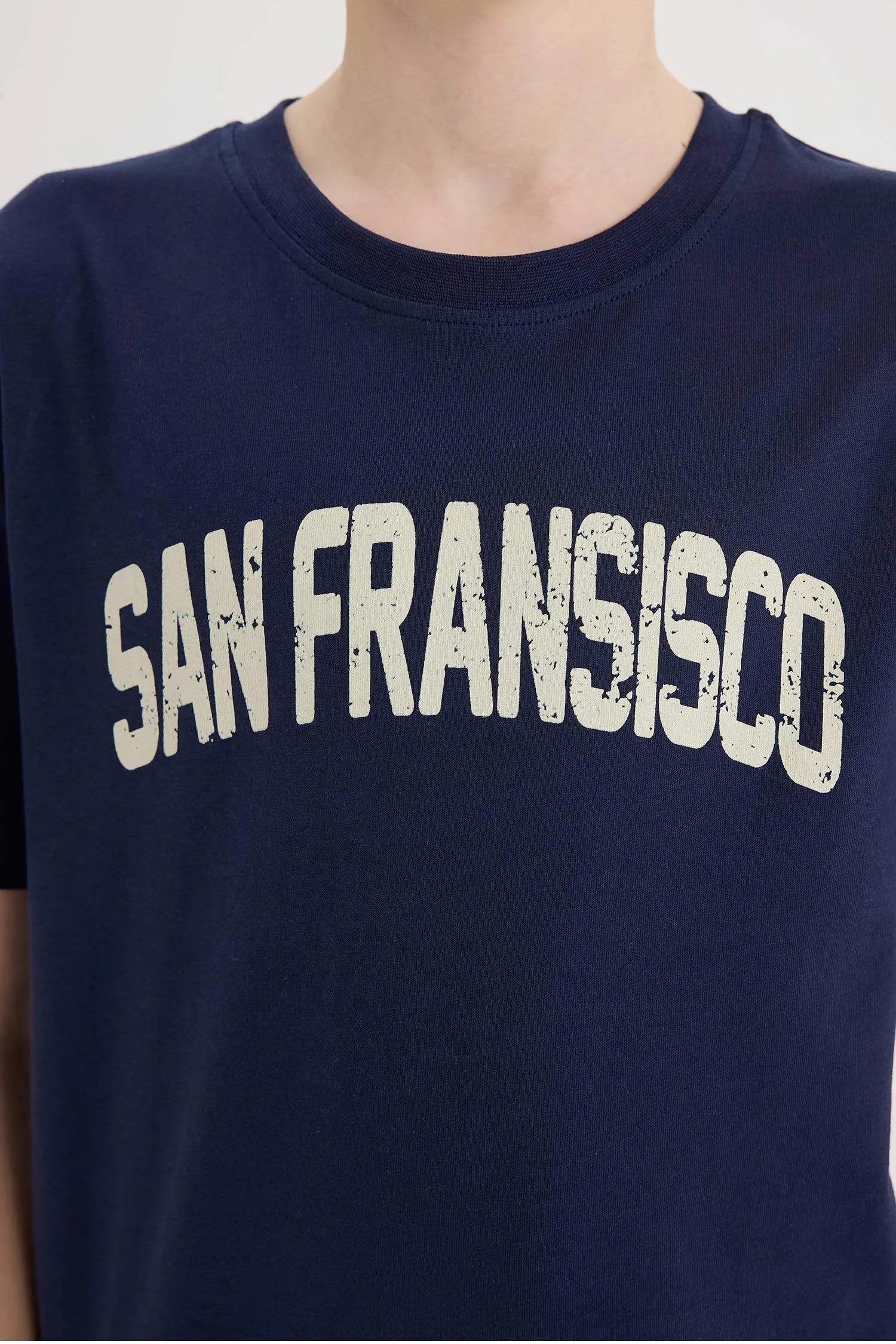 Boy Regular Fit Crew Neck Printed Short Sleeve T-Shirt