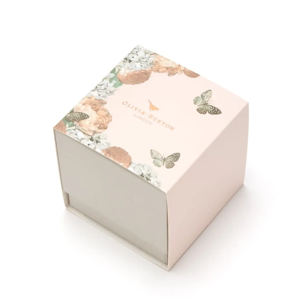 Busy Bees Midi Black Dial Black and Rose Gold Watch