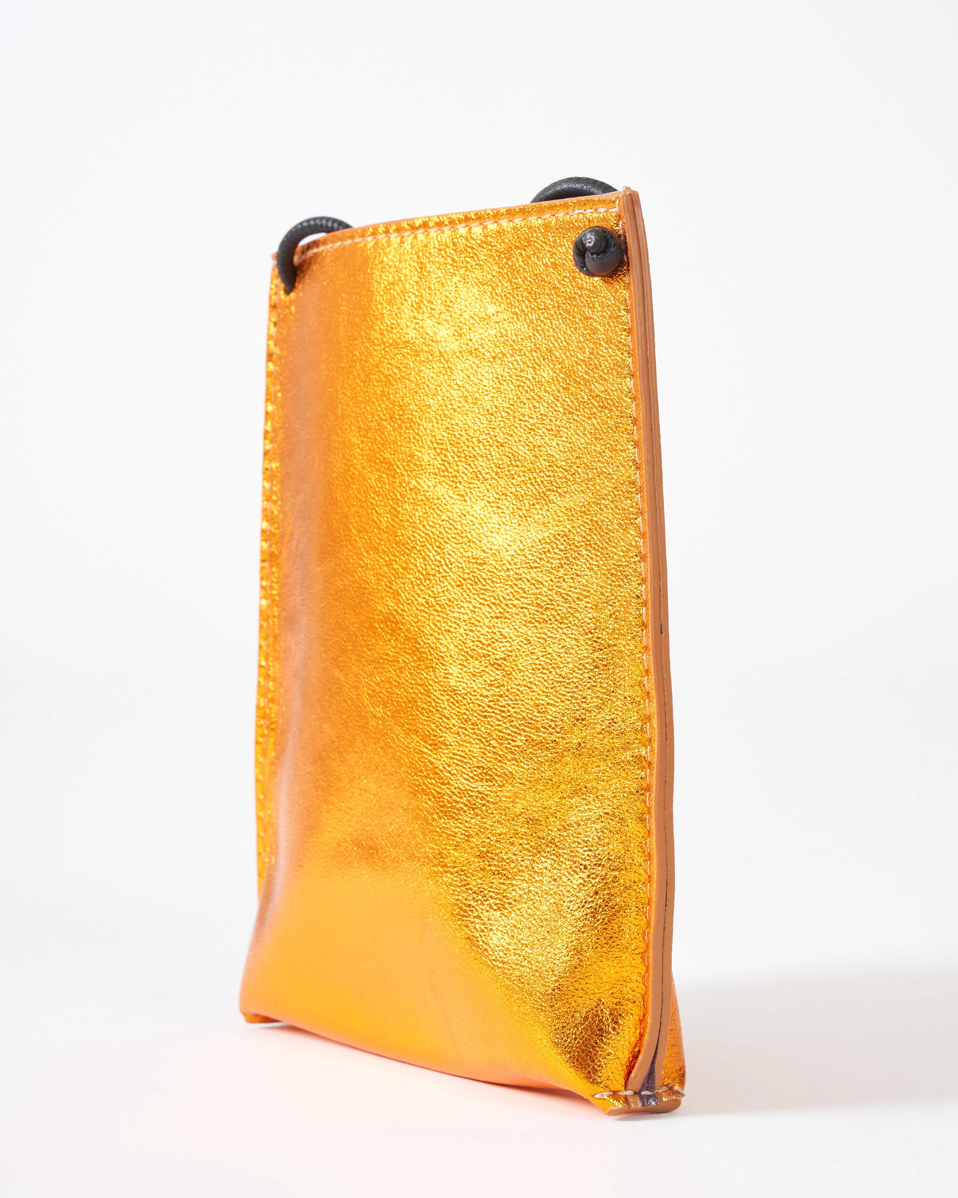 cell pouch - amber metallic