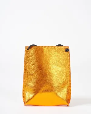cell pouch - amber metallic