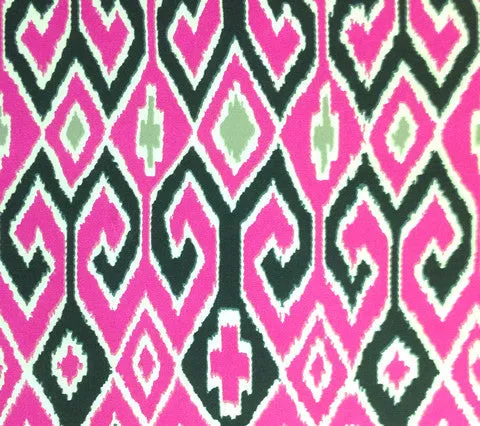 China Seas Fabric: Aquarius - Custom Magenta / Brown on Suncloth