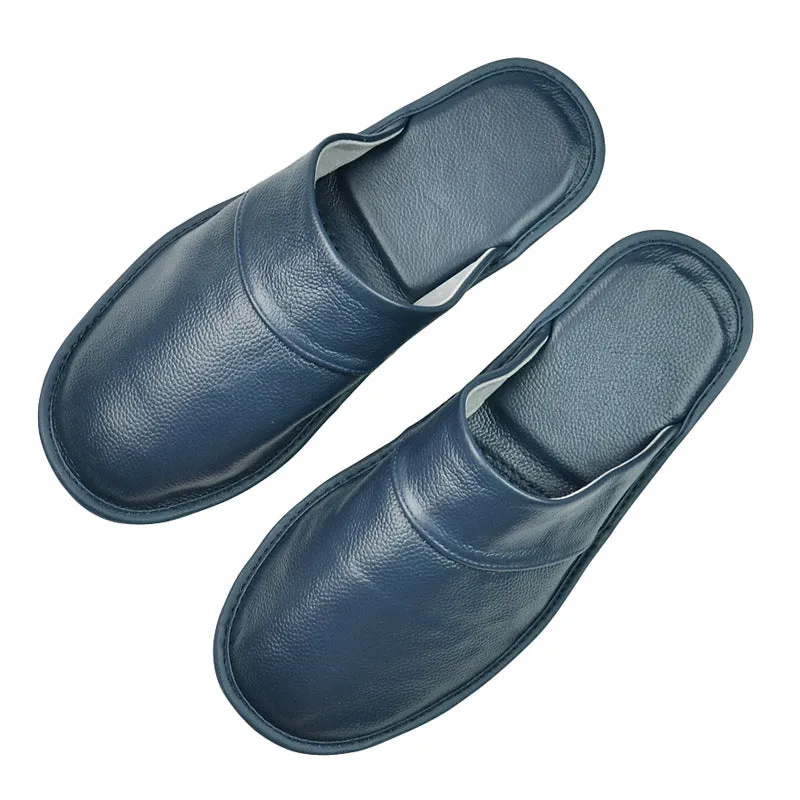 Classic Men's Leather House Slipper