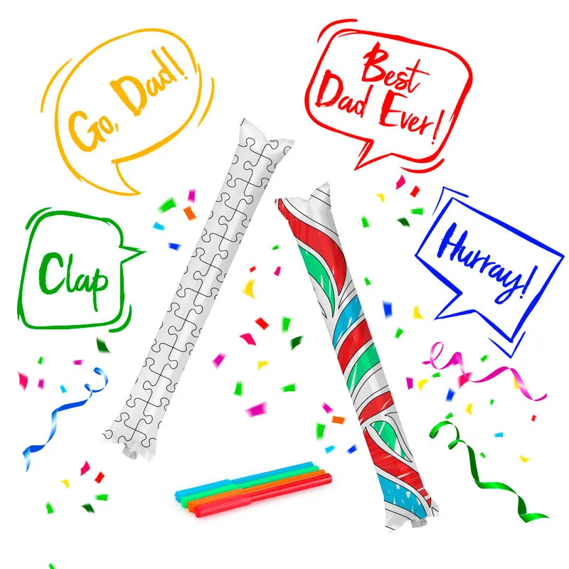 Colour-In Cheer Sticks With Markers