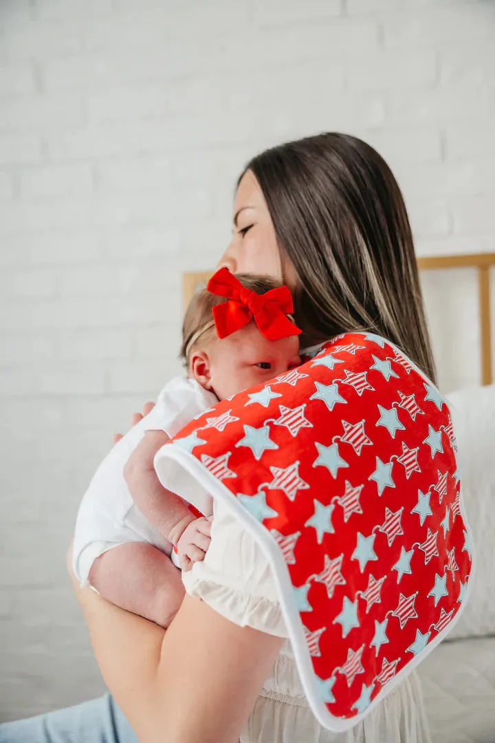Copper Pearl Liberty Premium Burp Cloth Set