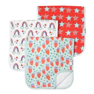 Copper Pearl Liberty Premium Burp Cloth Set
