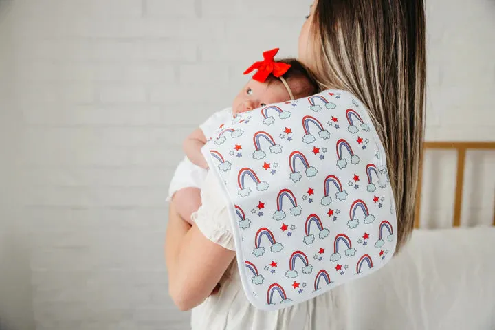 Copper Pearl Liberty Premium Burp Cloth Set