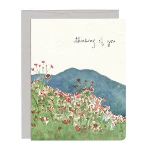 Cosmos Thinking of You - Greeting Card
