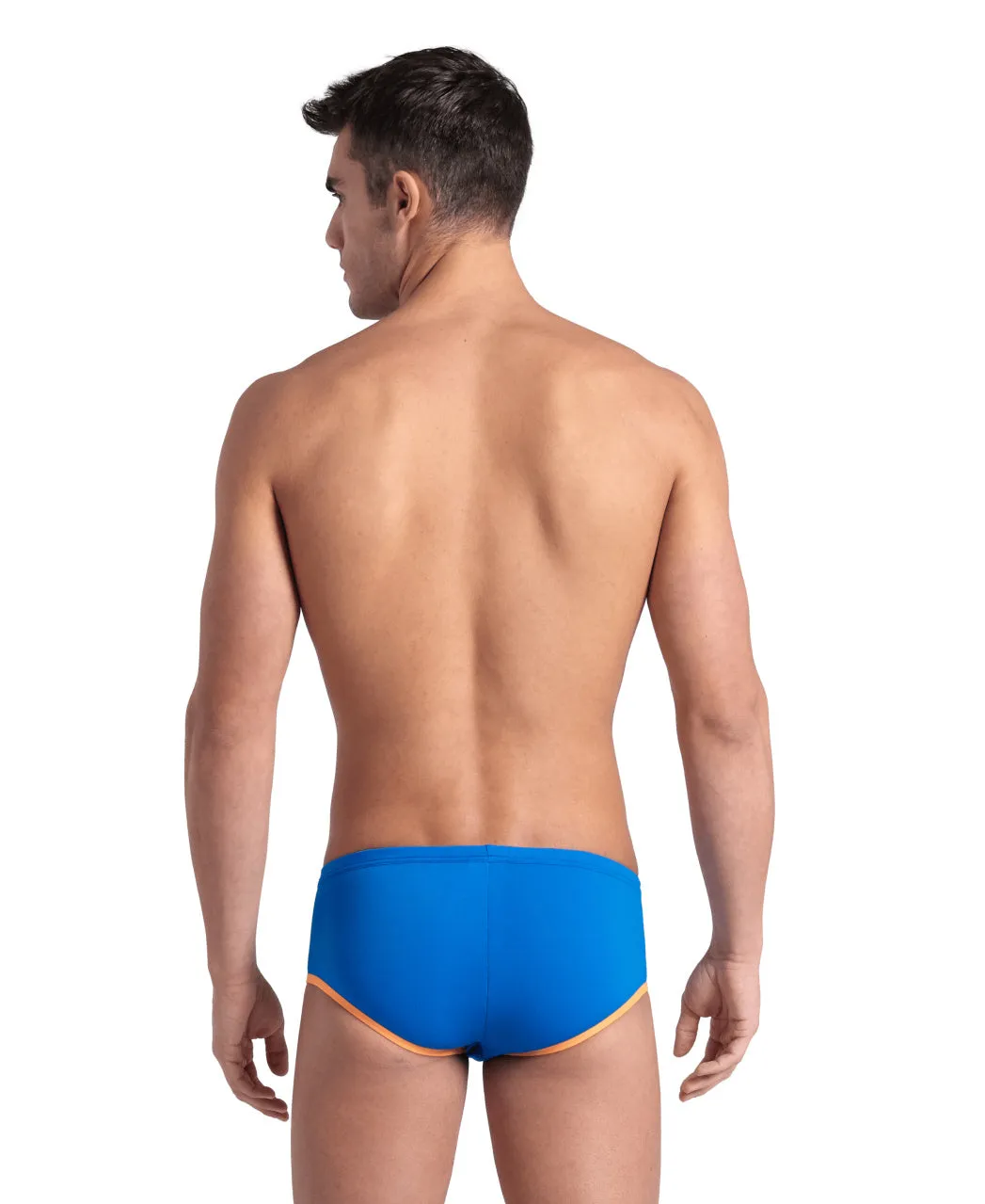 COSTUME ARENA UOMO ALTO NUOTO PISCINA SWIM BRIEFS BIG LOGO TRUNK AZZURRO
