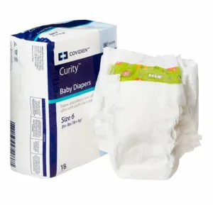 Covidien 80008A Baby Diaper Curity Hook And Loop Tab Size 1 Disposable, PK/40