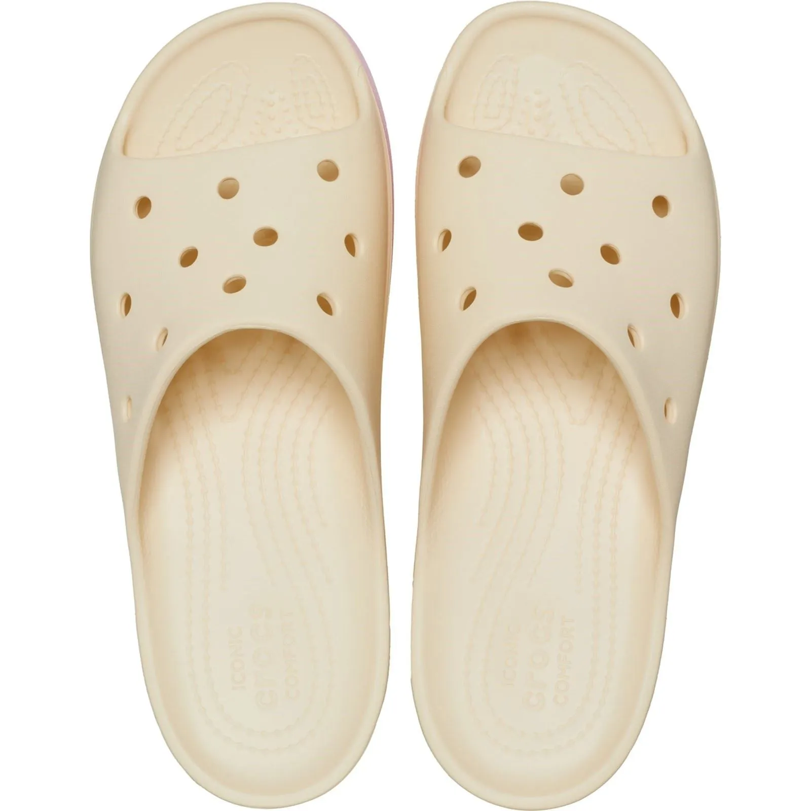 Crocs Women's Classic Platform Ombre Slide in Vanilla/Multi 4 to 8