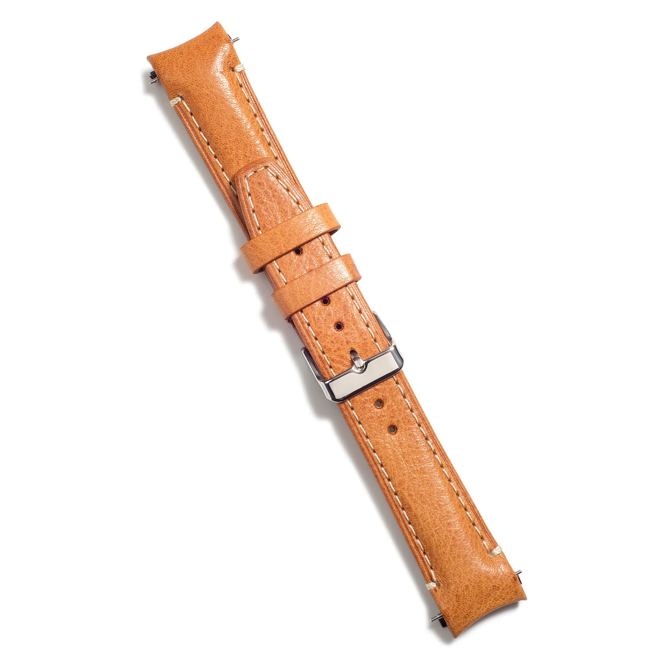 Curved End Leather Strap for Rolex Datejust (5 Digit Reference) with Tang Buckle