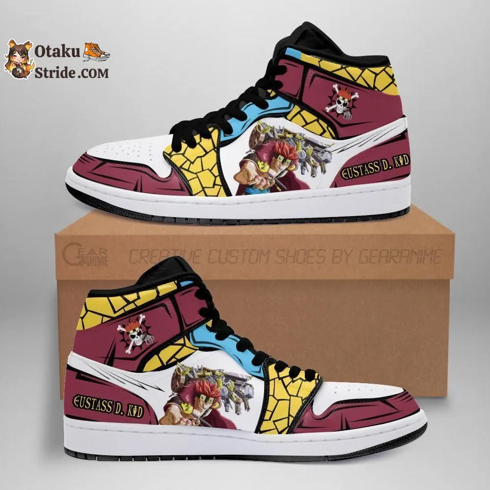 Custom Anime One Piece Shoes – Eustass D. Kid Sneakers for Fans