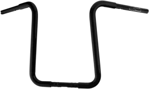 Cyclesmiths 113CA16TBWBPH 1-1/4in. California Lane-Splitter Ape Handlebar for 1in. Clamp Area - 16in. Rise - Gloss Black