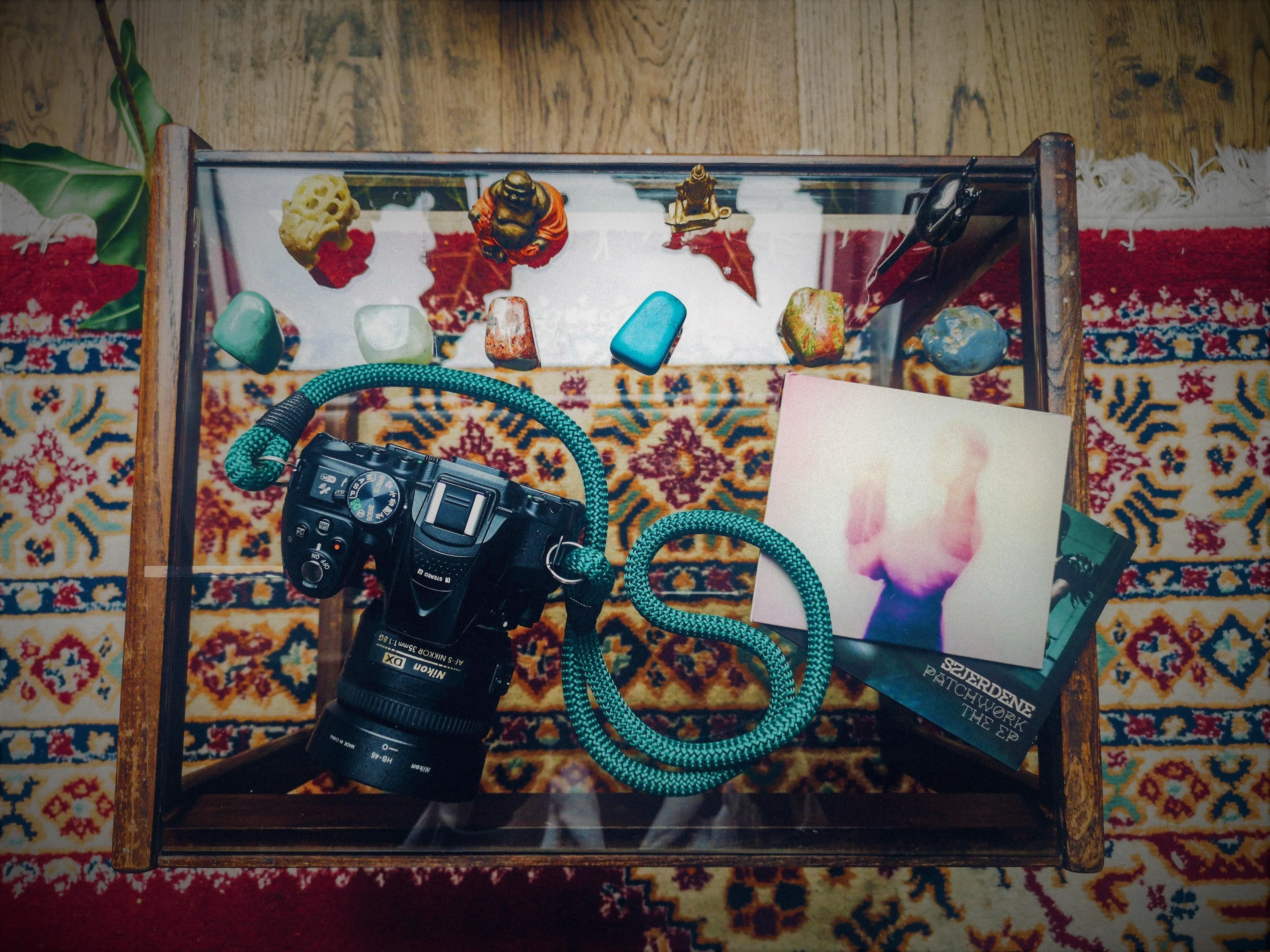 Dark Green Camera Strap