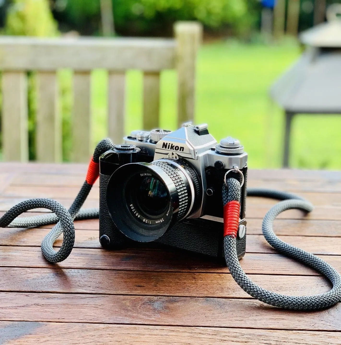 Dark Grey Acrylic Camera Strap