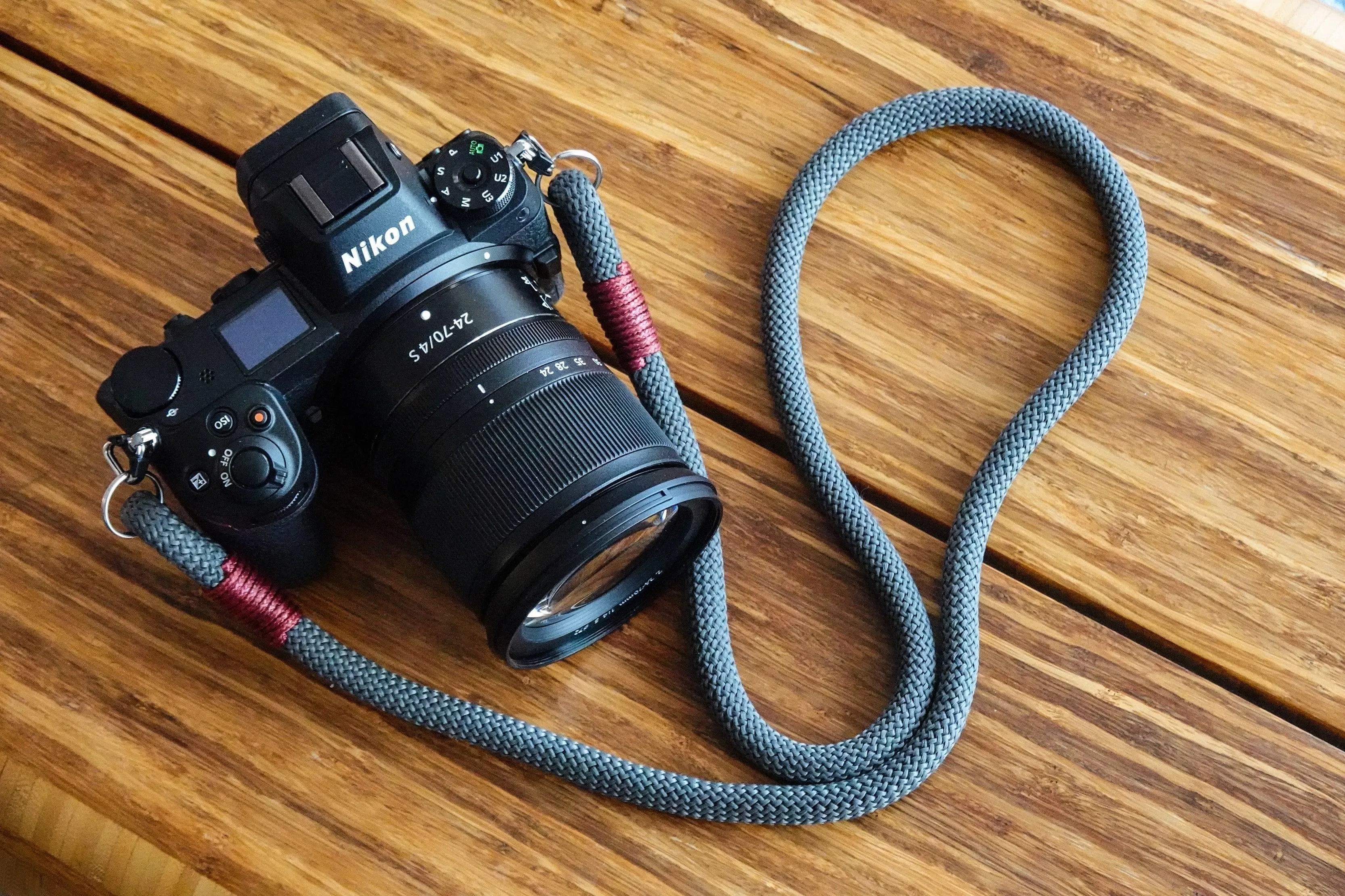 Dark Grey Acrylic Camera Strap