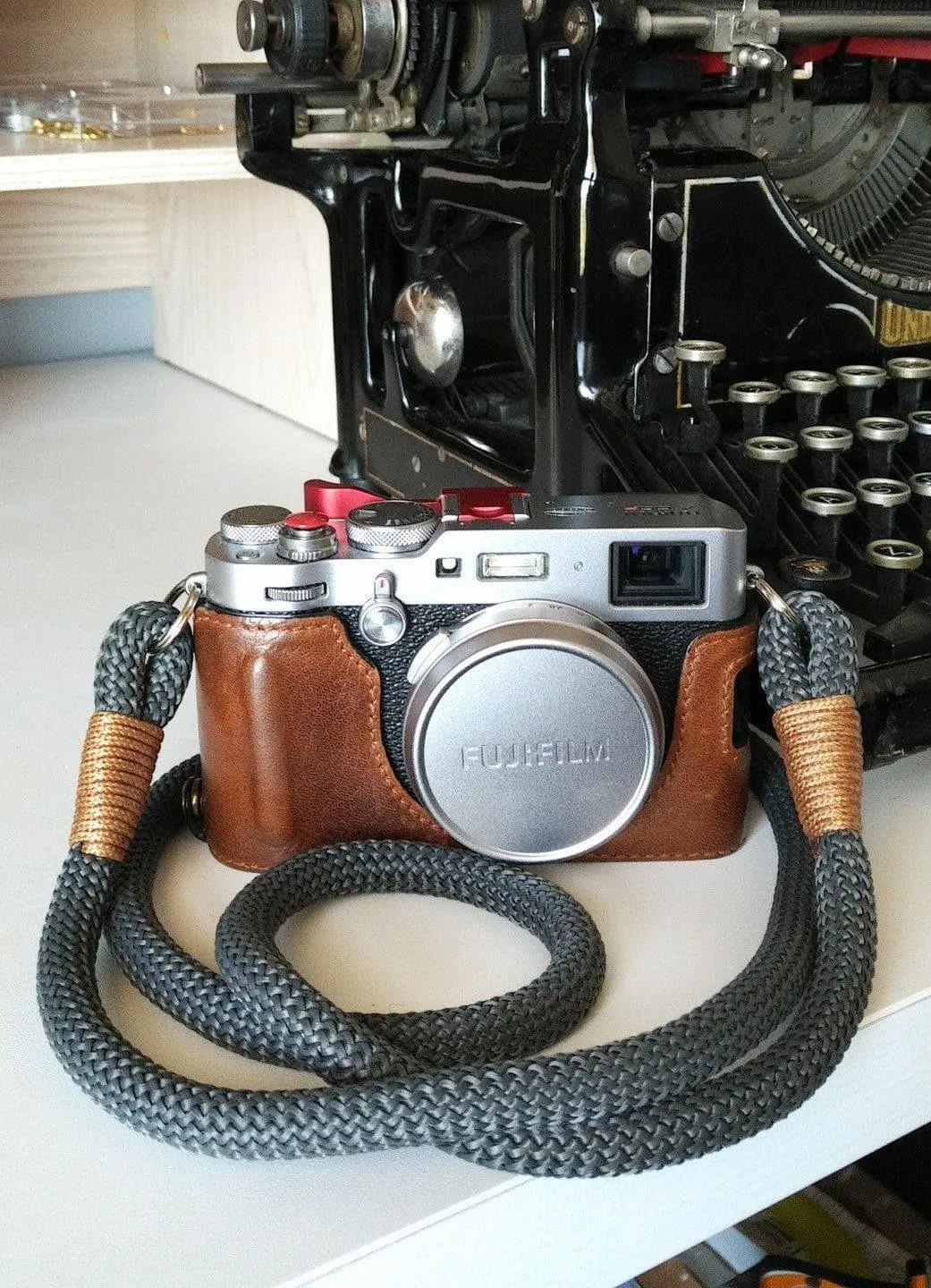 Dark Grey Acrylic Camera Strap