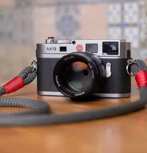 Dark Grey Acrylic Camera Strap