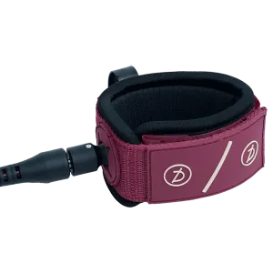 Deflow 6ft 7mm comp leash burgundy
