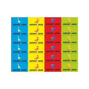Dinosaur waterproof labels