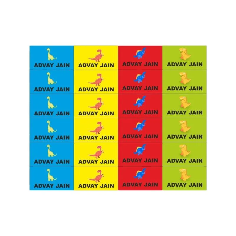 Dinosaur waterproof labels
