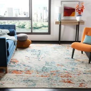 Felty Abstract Cream/Orange/Blue Rug Langley Street® Rug Size: Rectangle 9' x 12'