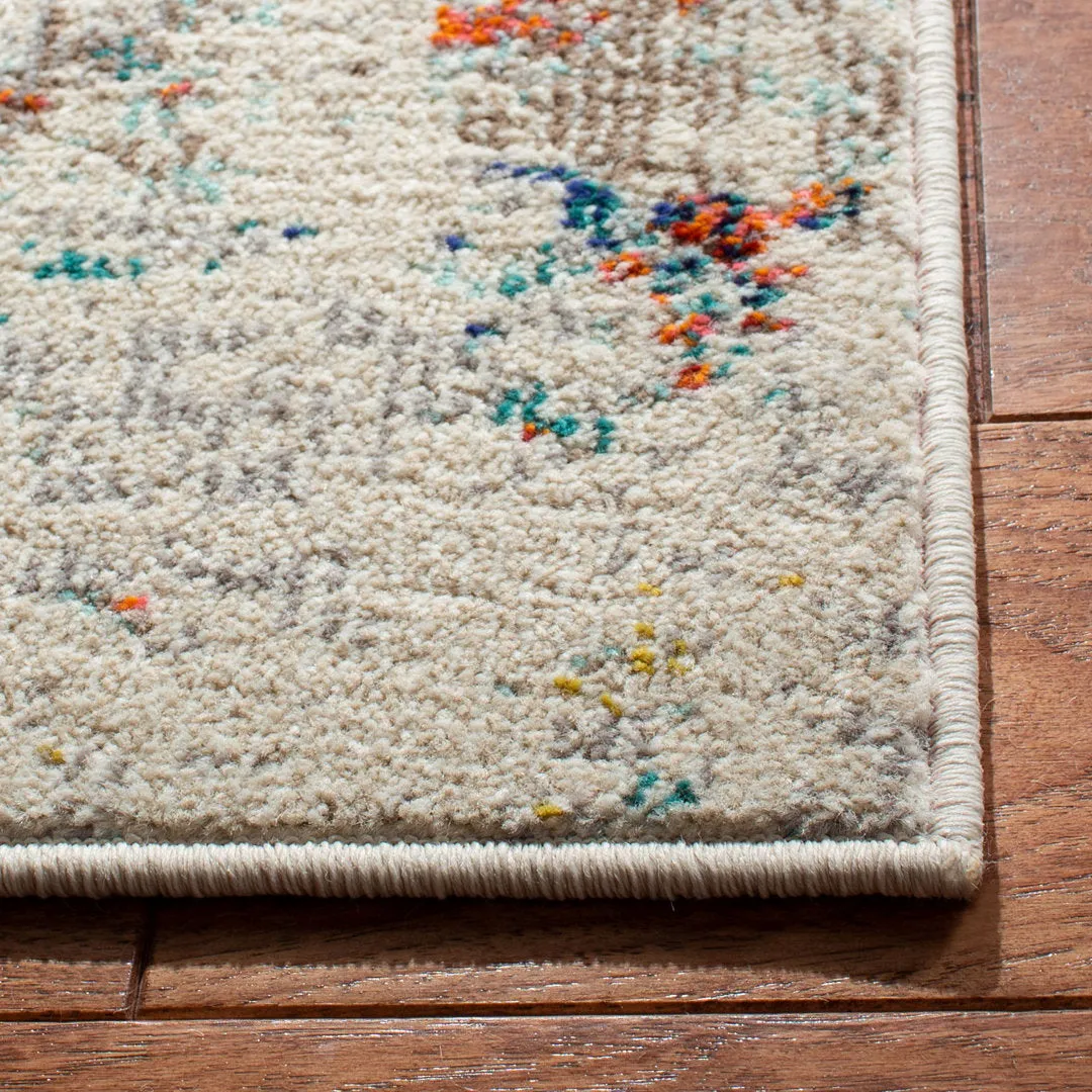 Felty Abstract Cream/Orange/Blue Rug Langley Street® Rug Size: Rectangle 9' x 12'