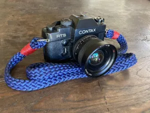 Flat Blue Acrylic Camera Strap
