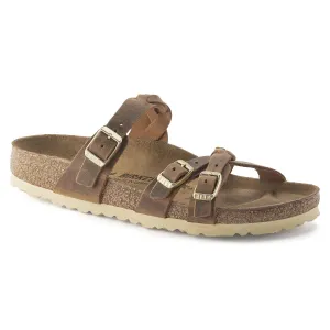 Franca Braided Sandal Cognac