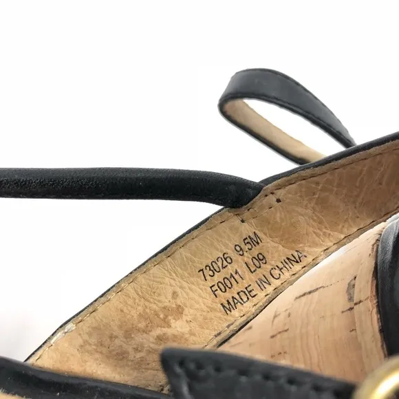 FRYE Lena Strappy Leather Cork Platform Sandal 9.5