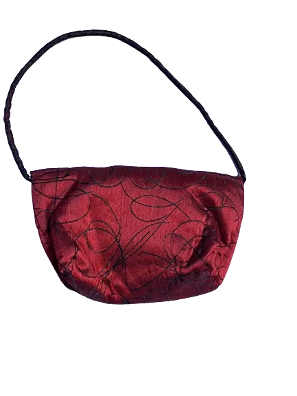 Gaia Designs Burgundy Short Strap Cloth Purse