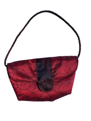 Gaia Designs Burgundy Short Strap Cloth Purse