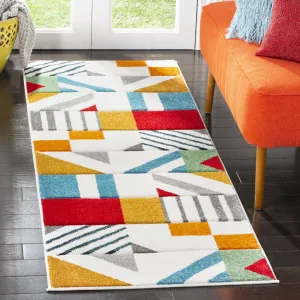 Garima Performance Geometric Rug Ivy Bronx Rug Size: Runner 2'3" x 10'