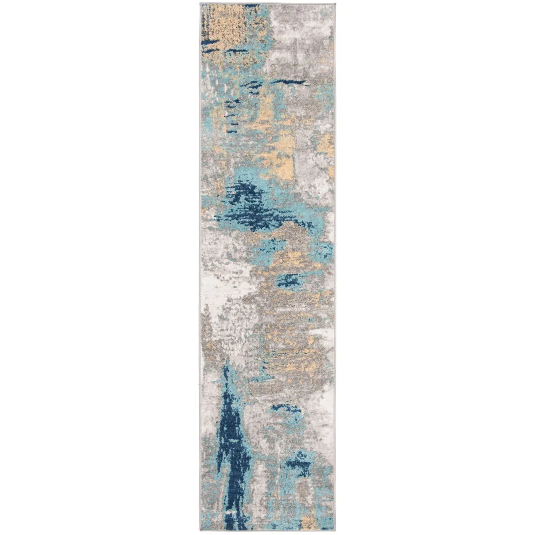 Genessys Performance Abstract Rug 17 Stories Rug Size: Runner 2' x 10'