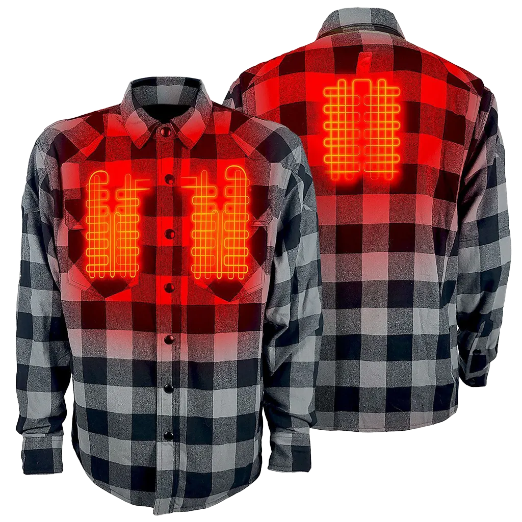Gerbing 7V Battery Heated Flannel Shirt