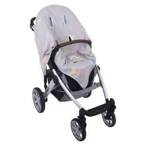 Grey Triangle Bamboo Push Chair Cloth