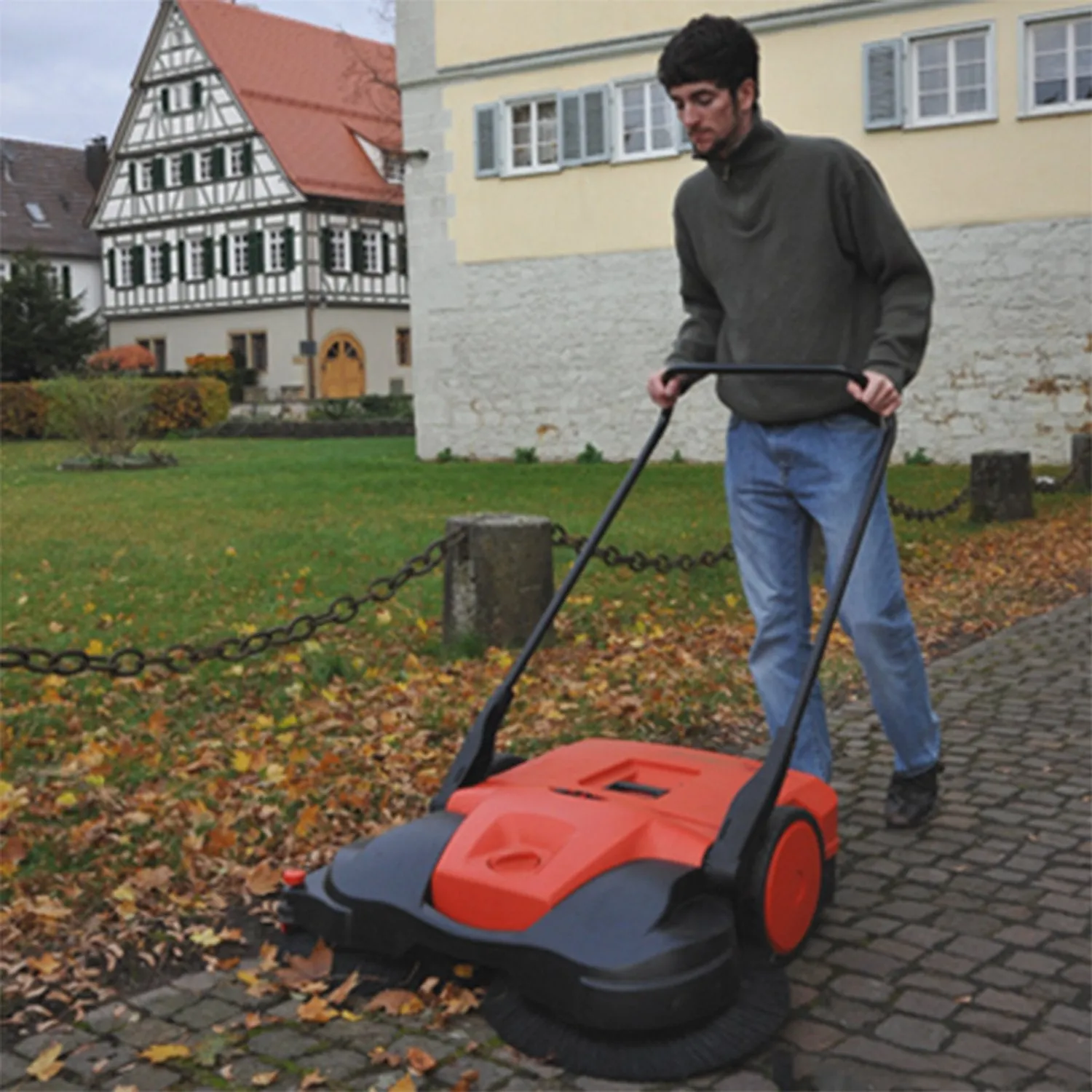 HAAGA® 497 Sweeper Outdoor / Indoor 38 inch Push Sweeper