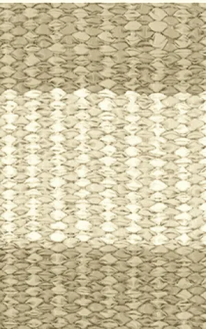 Hampton Amy 4" Stripe Indoor/Outdoor PVC Rug - Beige