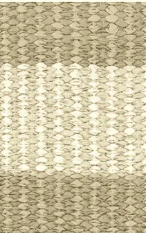 Hampton Amy 4" Stripe Indoor/Outdoor PVC Rug - Beige